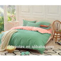 Ensembles de draps de lit en gros 100% polyester en plaine double couleur